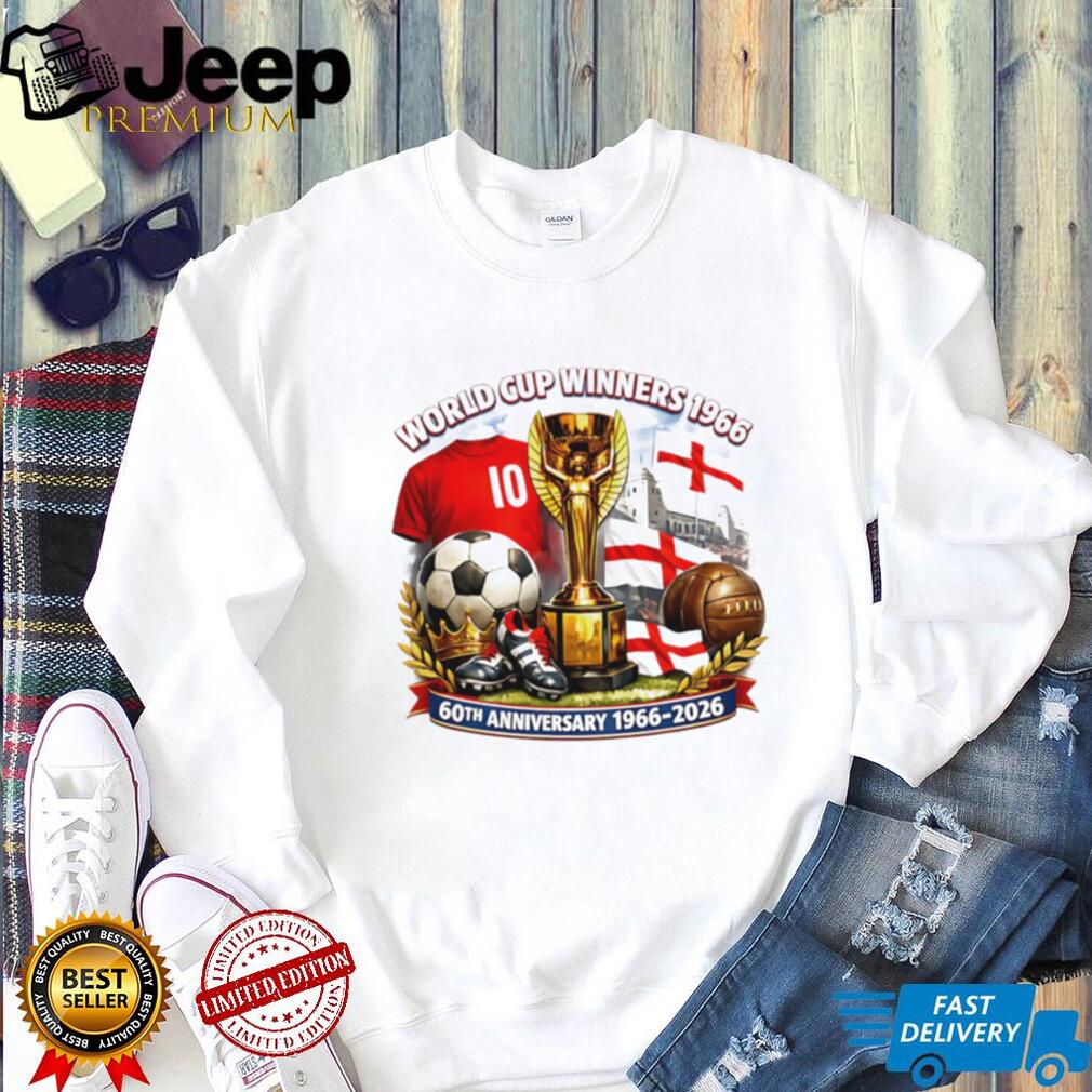 England 60th Anniversary 1966 2026 World Cup Winners Commemorative T Shirt