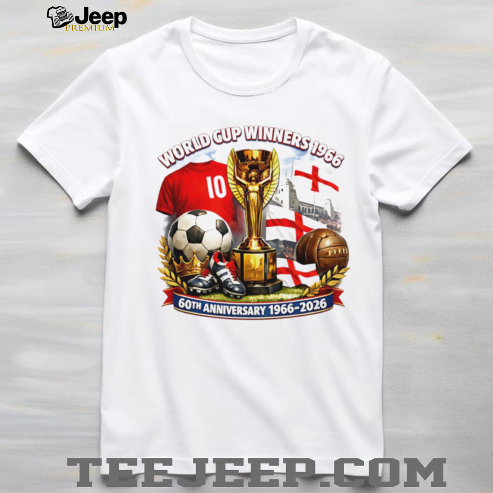 England 60th Anniversary 1966 2026 World Cup Winners Commemorative T Shirt