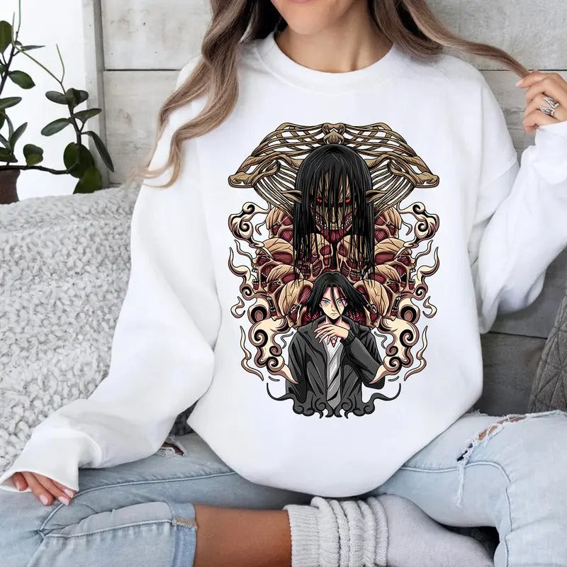 Eren Yeager Anime Unisex T-Shirt, Sweatshirt, Hoodie