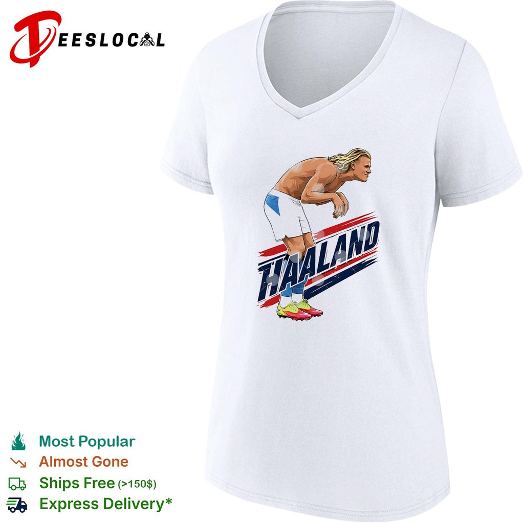 Erling Haaland celebration pose Norway shirt