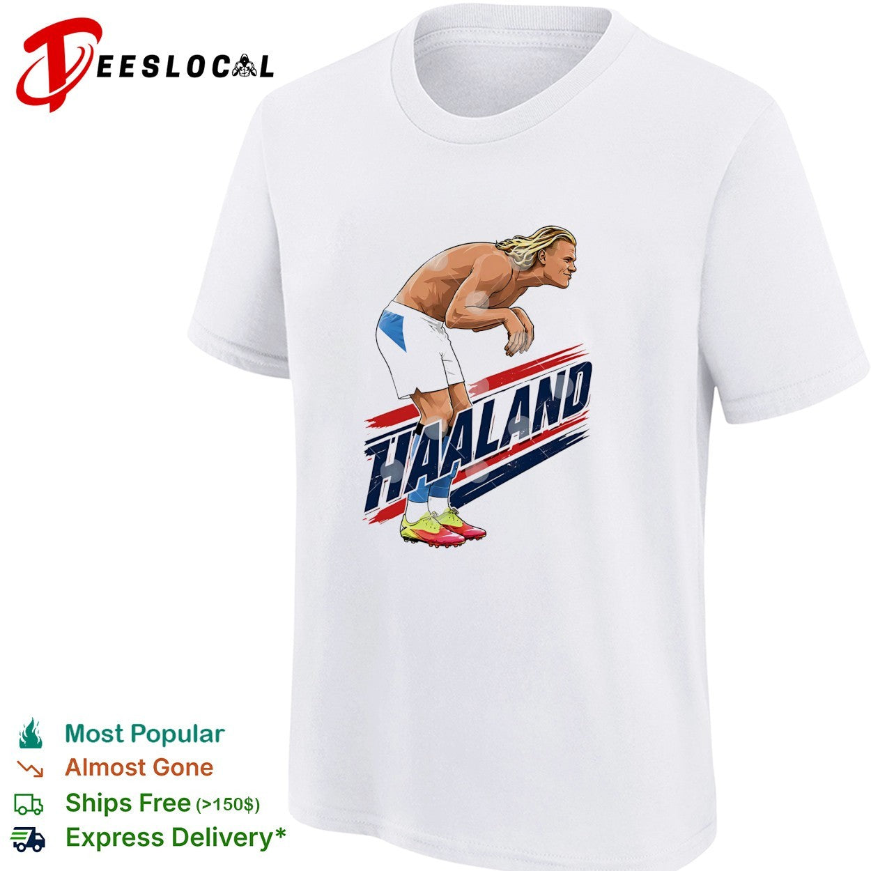 Erling Haaland celebration pose Norway shirt