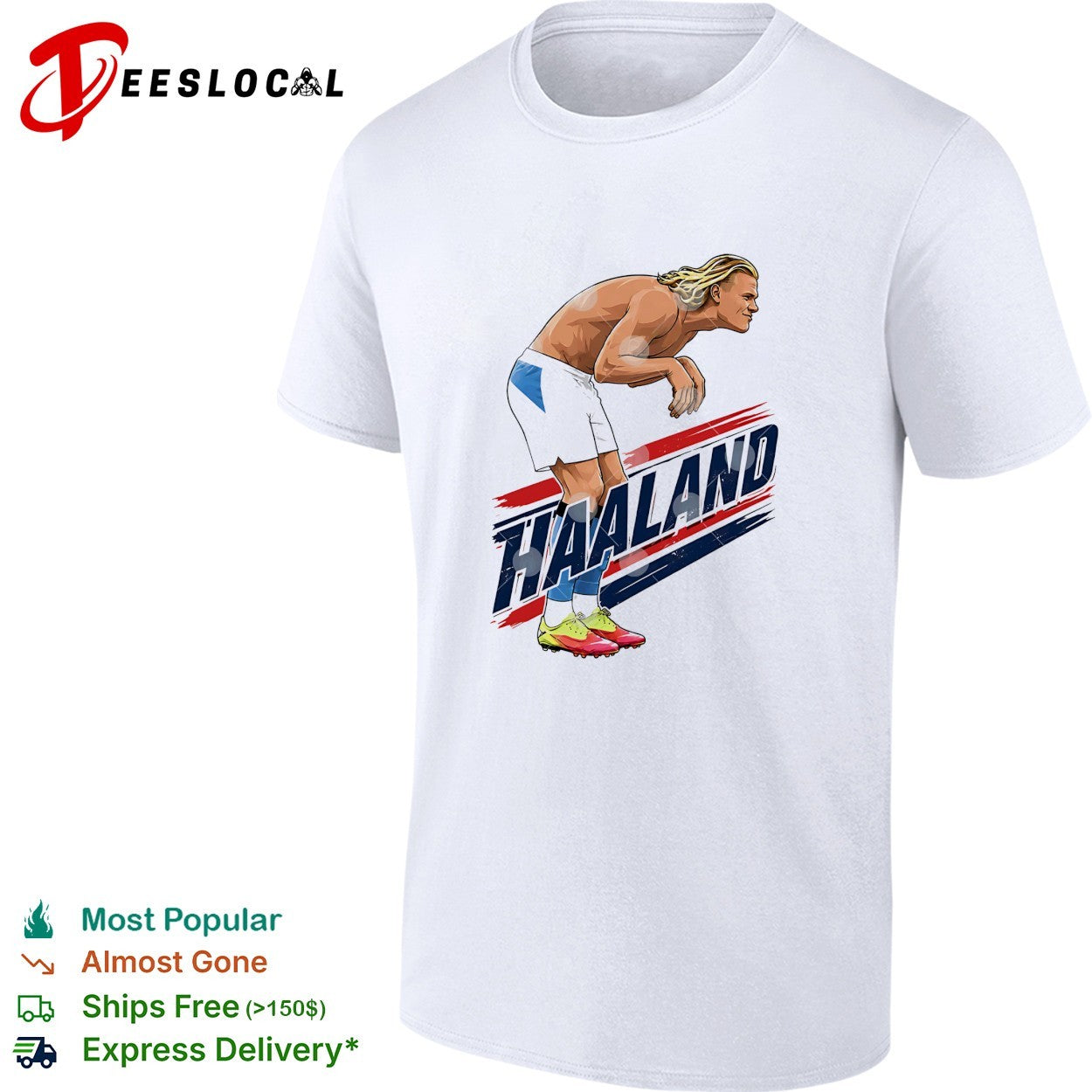 Erling Haaland celebration pose Norway shirt