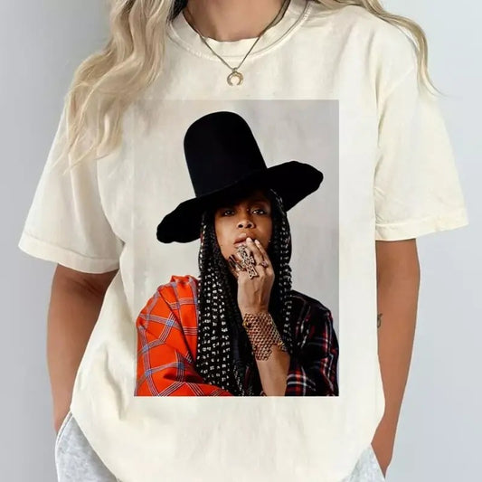 Erykah Badu Shirt Gift For Men Women Unisex Tshirt Cotton Crewneck