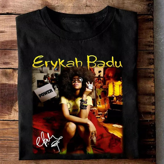 Erykah Badu Singer Shirt New Popular Unisex S-3XL T-Shirt