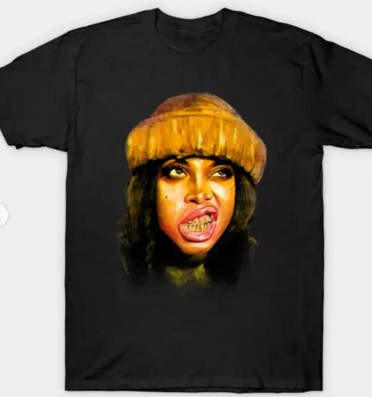 Erykah Badu T-Shirt New men Short Sleeve Unisex
