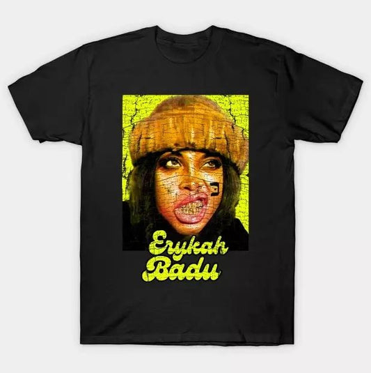 Erykah Badu T-Shirt Tee Unisex Short Sleeve Full Size