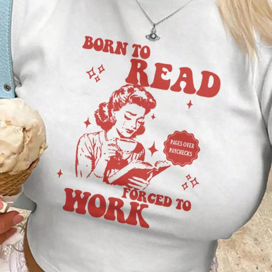 Essnce 1pcs Solid Round Neck Teestyle{n002}5