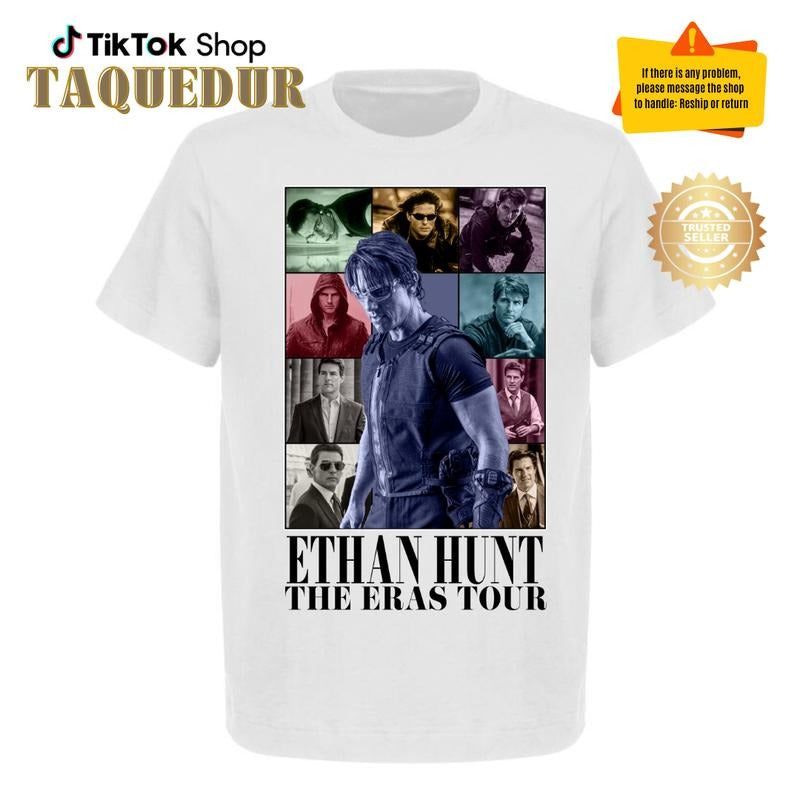 Ethan Hunt Shirt, Tom Cruise Shirt, Mission Impossible Tee, Movie Cotton Graphic Unisex Tee