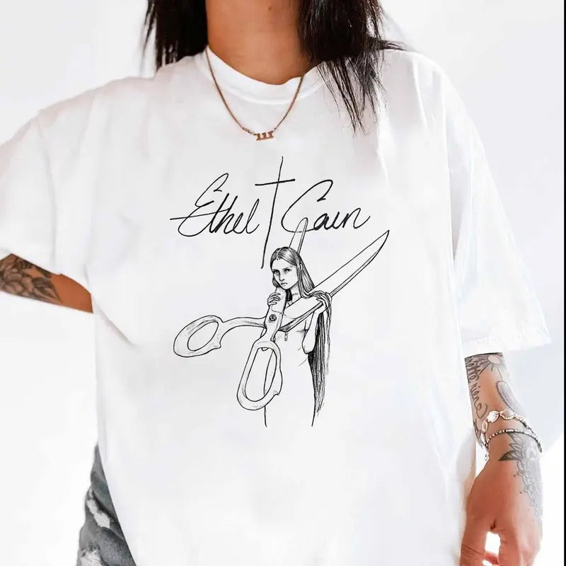 Etheel Caain Music Shirt, Alternative Fashion, Gothic Americana, Unisex Short Sleeve Tee
