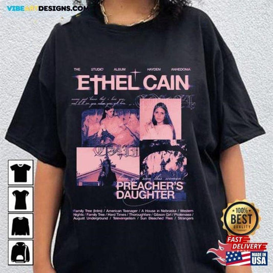Ethel Cain Merch Album Tracklist Vintage T-Shirt American Singer Shirt Gift For Fan