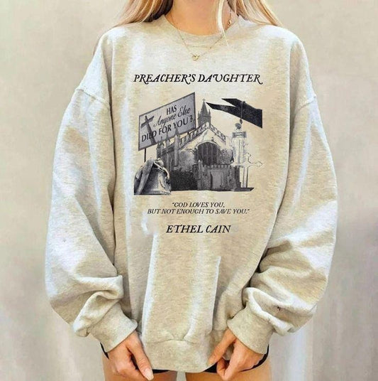 Ethel Cain Preacher's Daughter poster Sweatshirt