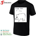 Every thing is fine bear giving the middle finger shirt