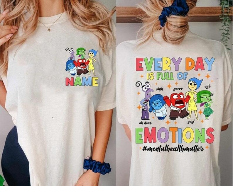 Everyday Is Full Of Emotions Shirt, Inside Out Shirt, Mental Health Shirt, Inside Out Friends Shirt