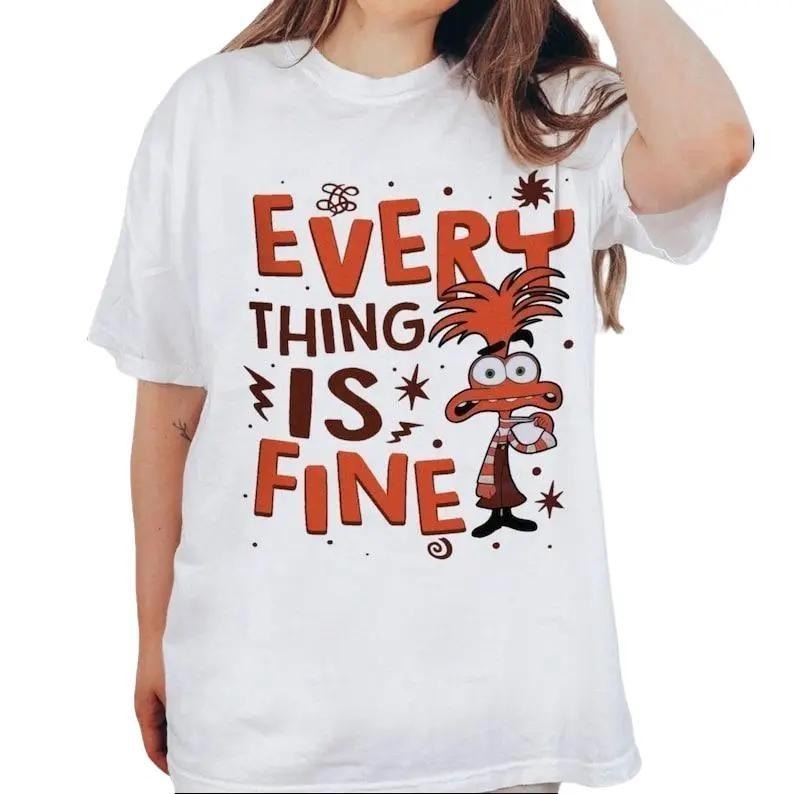 Everything Is Fine Anxiety Inside Out 2 Shirt, Inside Out Anxiety Shirt, Inside Out Merch Shirt, Emotions Shirt, Gift Ideasstyle{n002}3