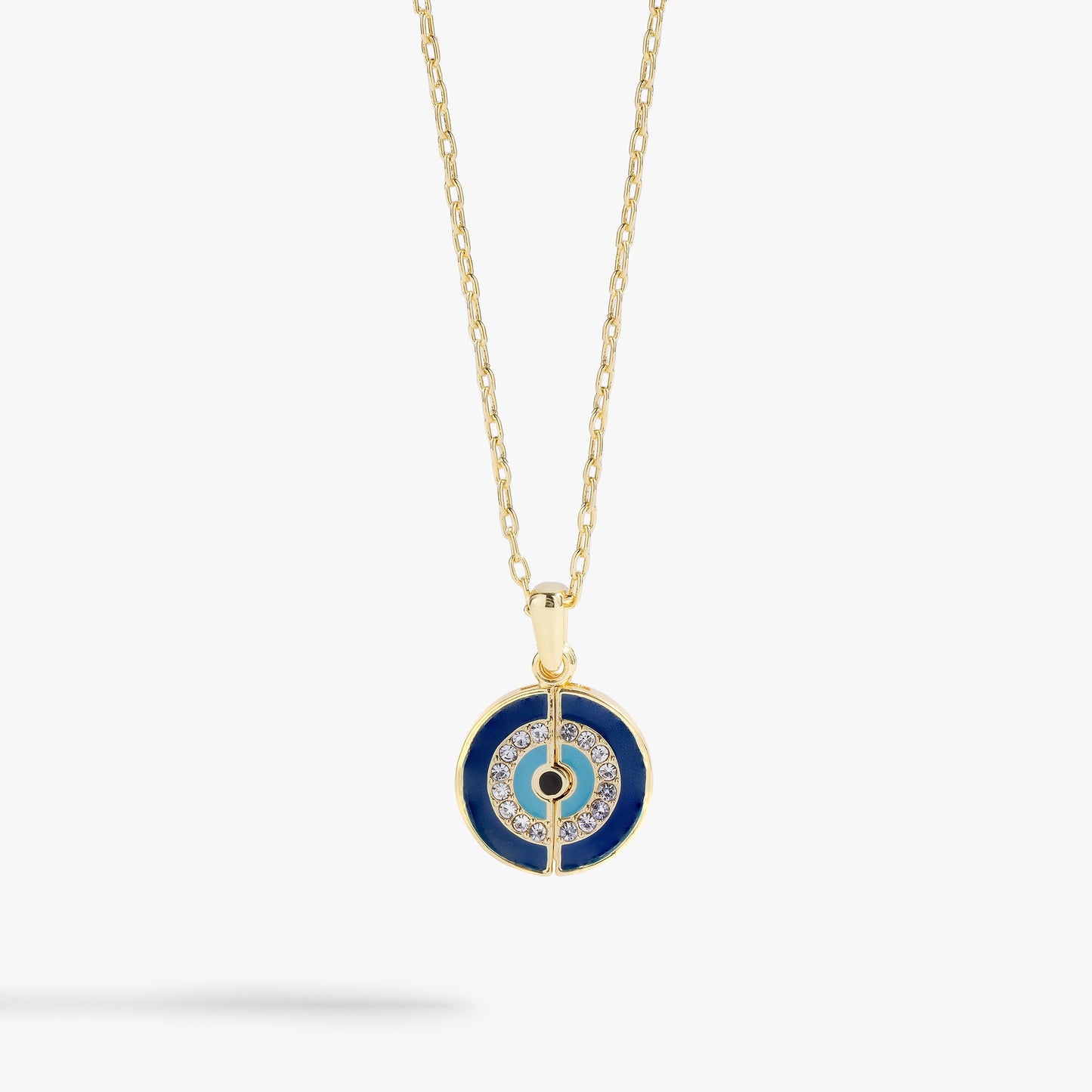 Evil Eye 'Positive Vibes' Mantra Necklace