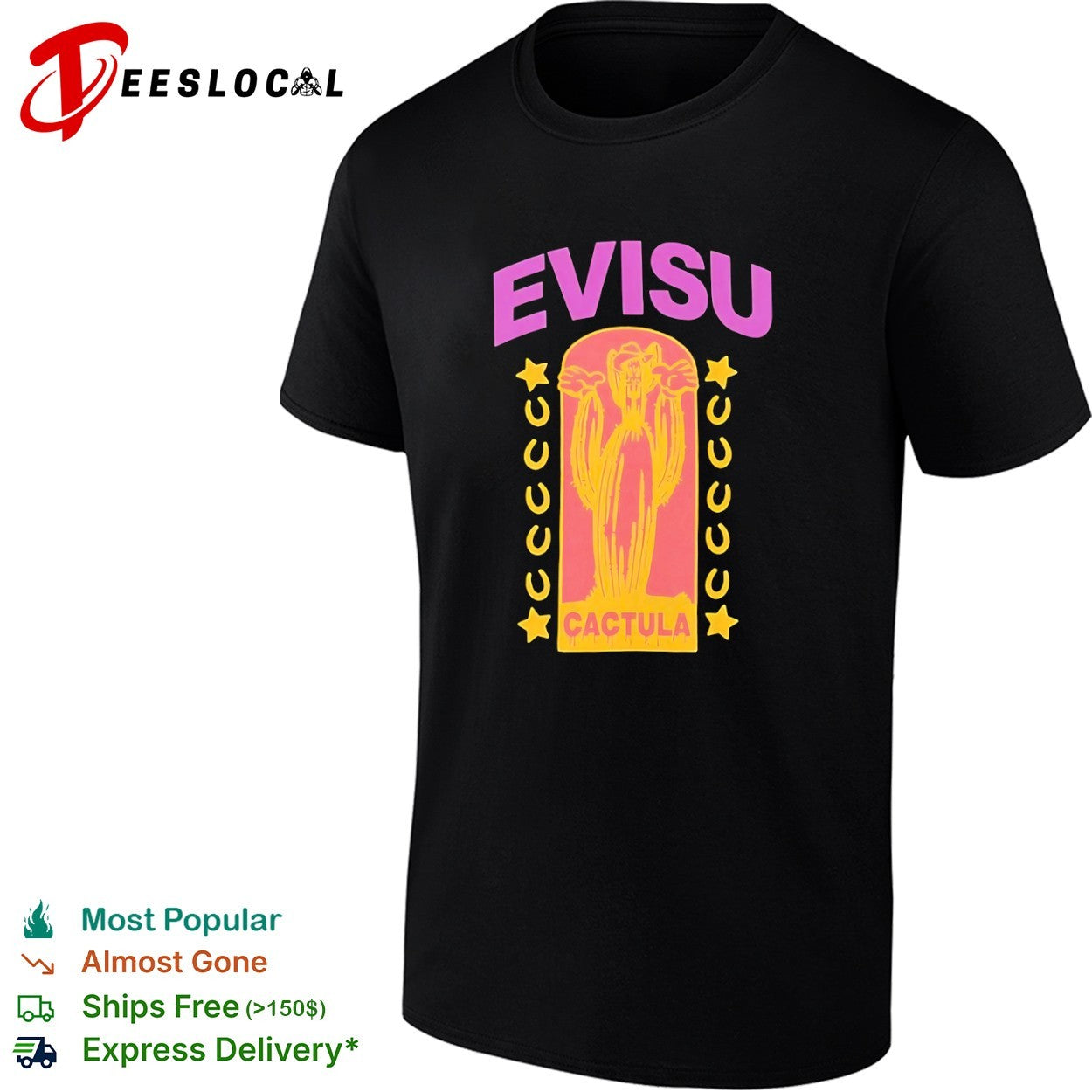 Evisu Cactula Cactus Streetwear shirt