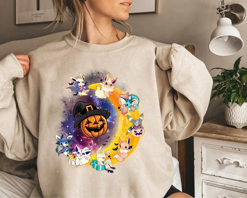 Evolutions Halloween Sweatshirt, Eeveelution Shirt, Eevee Shirt Hoodie | WearSparks.com