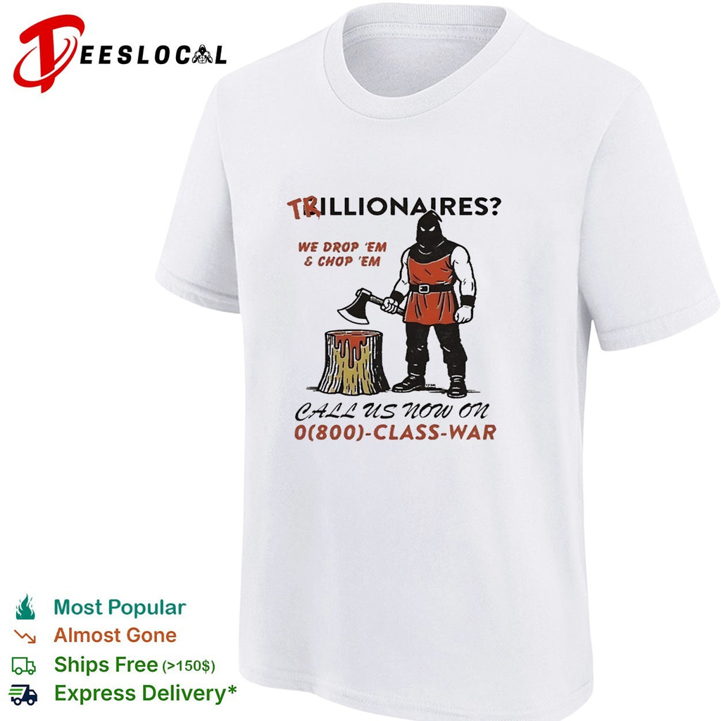 Executioner holding axe and stump shirt