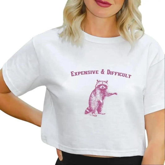 Expensive & Difficult Statement T-Shirt, Expensive & Difficult Statement Women Tank Top, Expensive & Difficult Statement Crop Top, Expensive & Difficult T-Shirt Full Color Print