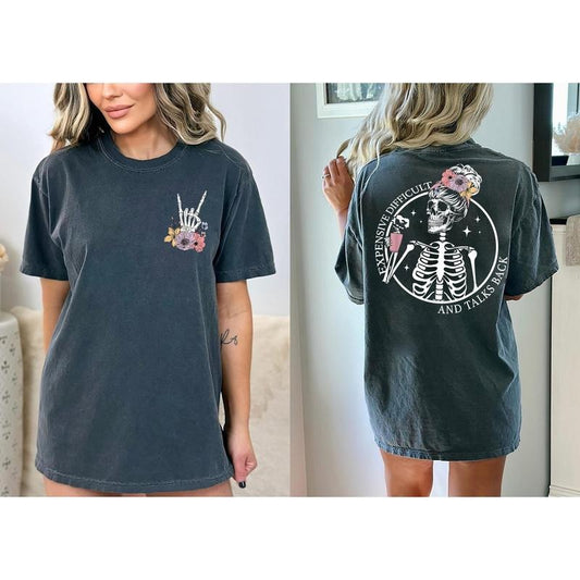 Expensive Difficult And Talks Back Shirt Sarcastic Wife Shirt Mom Life Sweatshirt Retro Wife Shirt Mothers Day Gifts TK43GD