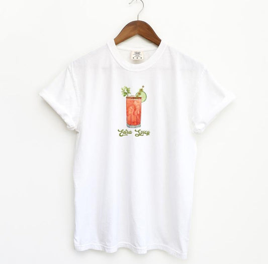 Extra Spicy Bloody Mary Tshirt, Comfort Colors Cocktail Shirt, Cute Cocktail Shirt Fit Top