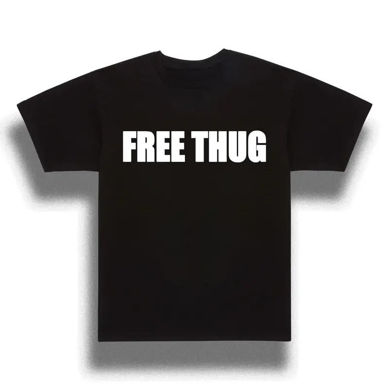F.ree Thugg T-shirt,  Graphic Shirt, Old School 90s Throwback Tee