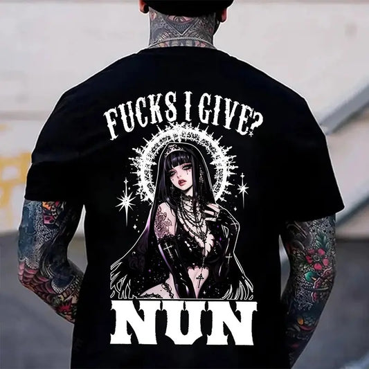 F@CKS I GIVE NUN Divine Nun Print Men's T-Shirt