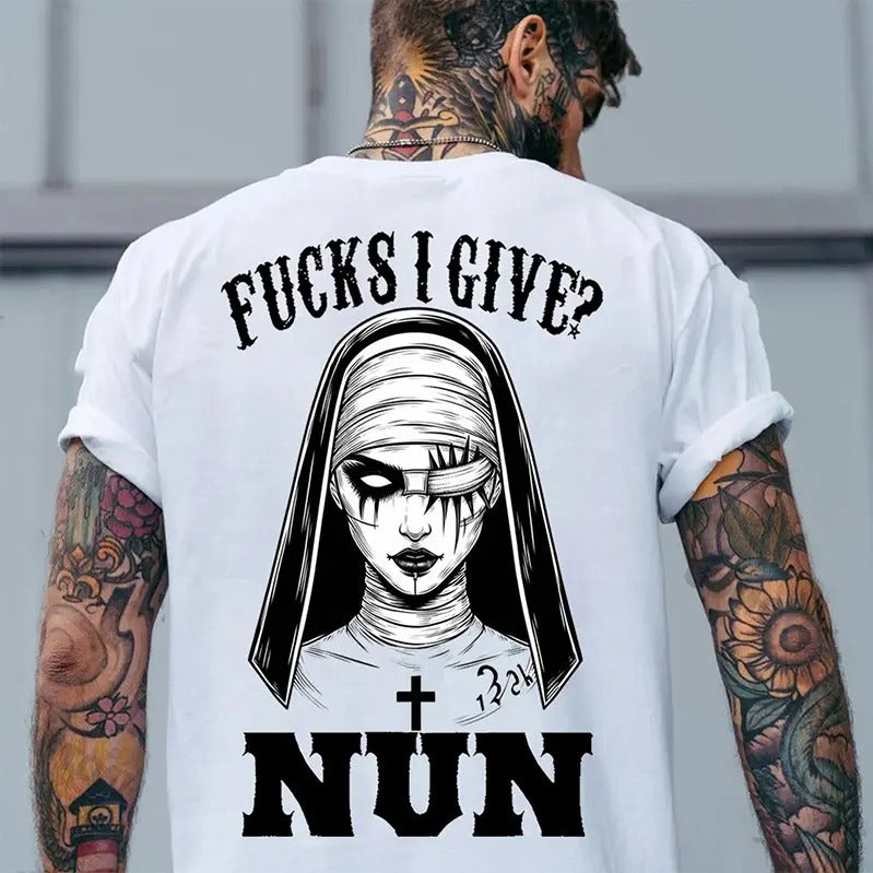 F@CKS I GIVE NUN Injured Nun Print Men's T-Shirt