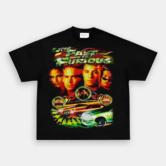 F&F TEE RACING Trending Movie T shirt Vintage 90s T-shirt gift for Movie fans gift for him gift for her unisex T-shirt Urbanwear Shirt Casual Fabric