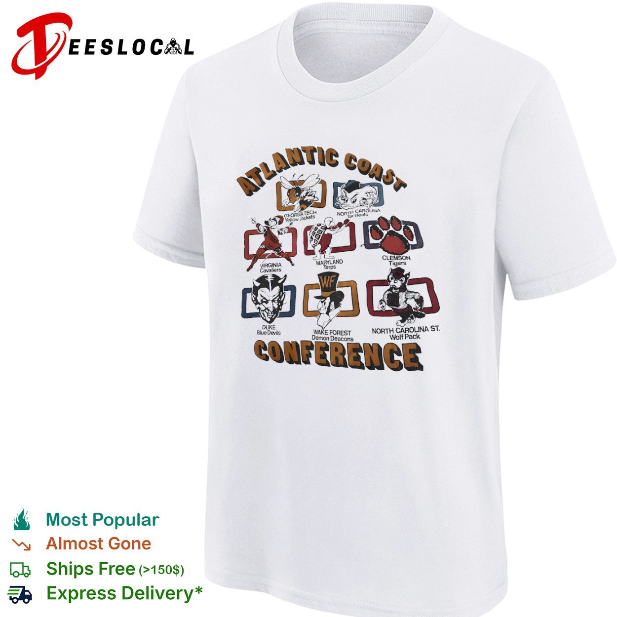 Vintage Atlantic Coast Conference Teams shirt