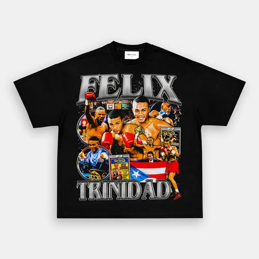 FELIX TRINIDAD TEE Boxing T-shirt, Boxer Tee, Sports Shirt, Athletic Tee, Fitness Gift, Workout T-shirt Crewneck Clothing Cotton Menswear