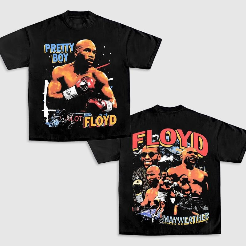FLOYD MAYWEATHER TEE, Boxing T-shirt, Boxer Tee, Sports Shirt, Athletic Tee, Fitness Gift, Workout T-shirt Crewneck Clothing Cotton Menswear