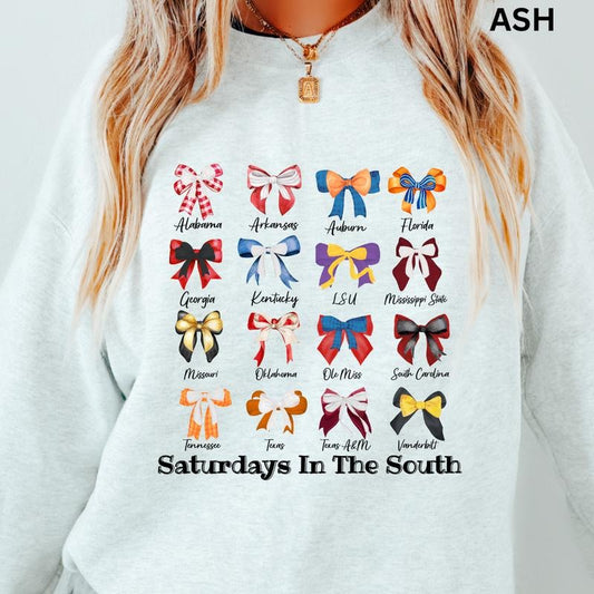 FOOTBALL SWEATSHIRT, Saturdays in the south  (FOOTBALL SEASON SHIRT, UNISEX, TRUE TO SIZE, SWEATSHIRT) Womenswear Hoodie