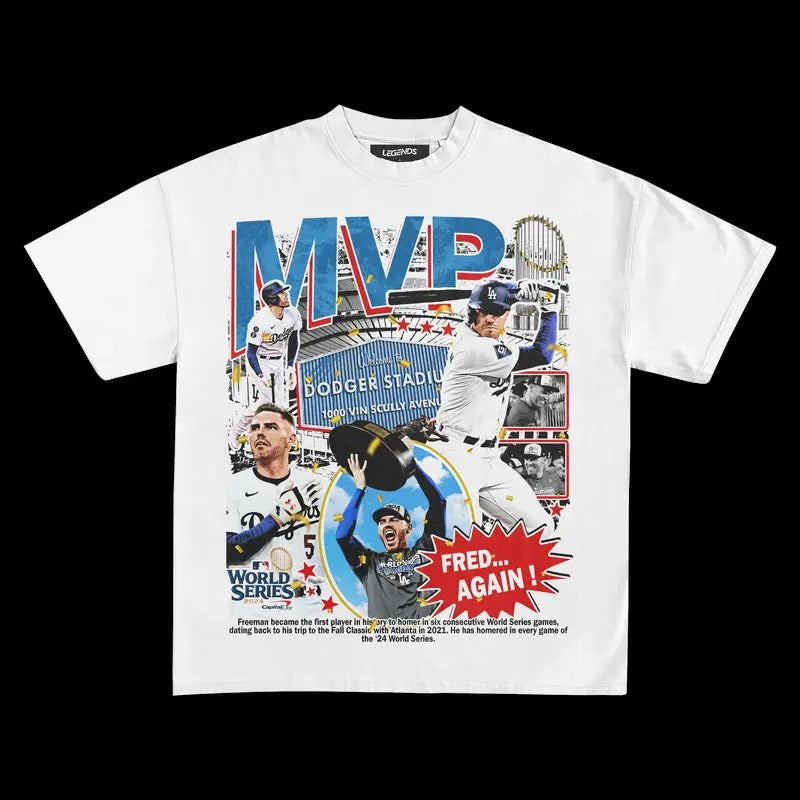 FREDDIE FREEMAN MVP 2024 VINTAGE TEE | MEN'S GRAPHIC T-SHIRT SWEATSHIRT HOODIE | GIFT FOR FAN