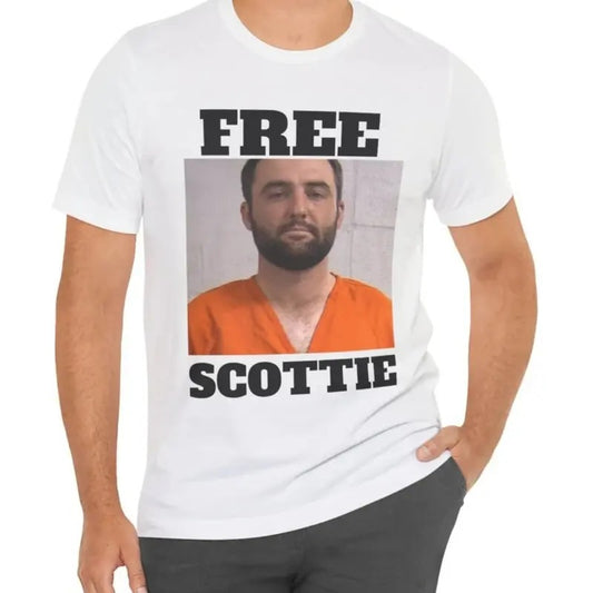 FREE SCOTTIE T Shirt, Funny Meme Shirt, Scottie Scheffler Shirt, Meme Shirt Casual Classic Menswear Top
