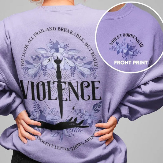 FW Inspired Fragile Little Thing Unisex Sweatshirt, Booktok Merch, Dragon Lover Rider Hoodie, Bookish Gift, Violence Fans Womenswear Soft Crewneck Pullover Long Sleeves Graphic Fabric Sweater