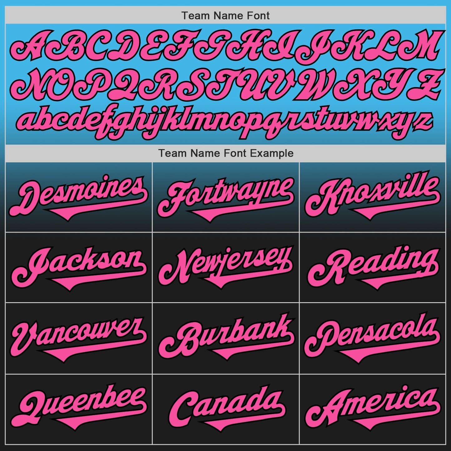 Custom Sky Blue Pink-Black Authentic Fade Fashion Baseball Jersey