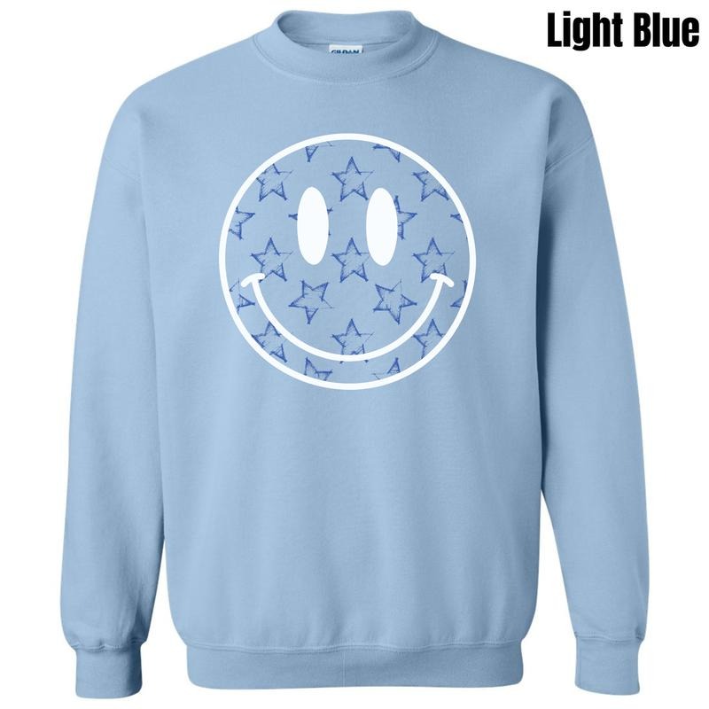 Faded Stars Happy Face Sweatshirt 'NLB' T-Shirts, Hoodie | WearSparks.com
