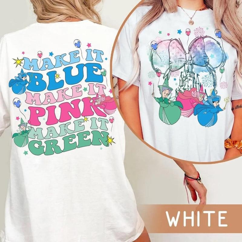 Fairy Godmother Sleeping Beauty Flora Fauna Tshirt Sweatshirt, Summer Vacation Family, 2025 Trip Shirt