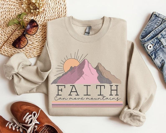Faith Can Move Mountain shirt, Religious shirt, Christian shirt, Church shirt, Bible Verse shirt, Faith Hoodie and Sweater; T-shirt