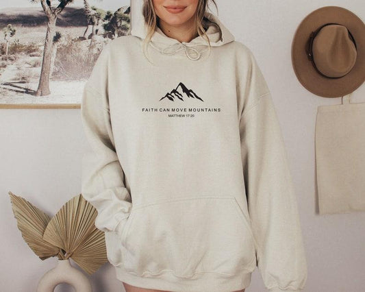 Faith Can Move Mountains Sweatshirt | Christian Sweatshirt | Faith Sweatshirt | Christian  T-shirt, sweater and Hoodie