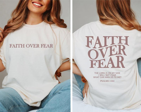 Faith Over Fear Christian Shirt ,Christian, Jesus Cheistmas Shirts, Trendy Shirt ,Bible Verse  T-shirt, sweater and Hoodie