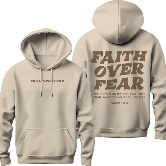 Faith Over Fear Hoodie, Christianity Religious Sweatshirt Gift, Trendy Aesthetics Christian Merch, Scriptural Bible Verse Sweater  T-shirt, sweater and Hoodie
