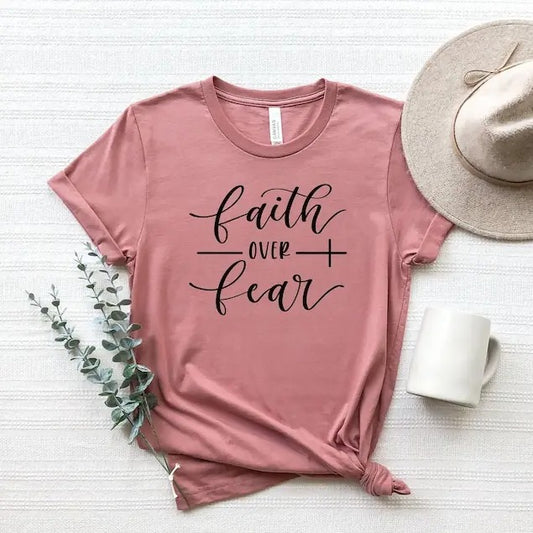 Faith Over Fear Shirt,Christian Shirts,Faith Shirt,Religious Shirt,Inspirational Christian Shirt,Motivational Shirt,Shirts For Christian  sweater and hoodie