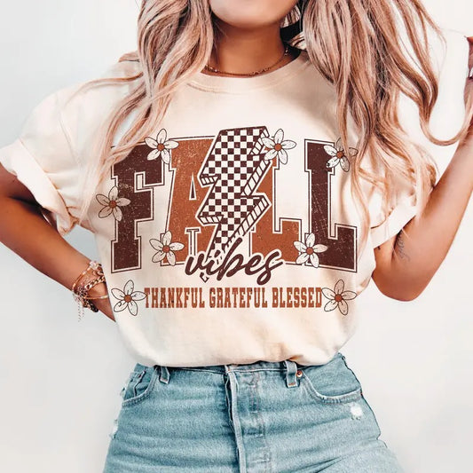 Fall Vibes Design | Trendy Fall | Pumpkin Spice | Thankful | Aesthetic Autumn | Pumpkin