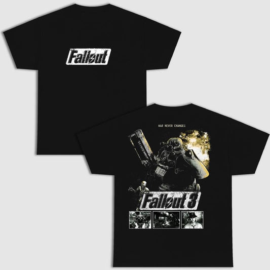 Fallout 3, Retro Gamer Shirt, Retro Gaming Appeal, Gaming Streetwear, Perfect Gift for Fans, Unisex Heavy Comfort Color Cotton Tee