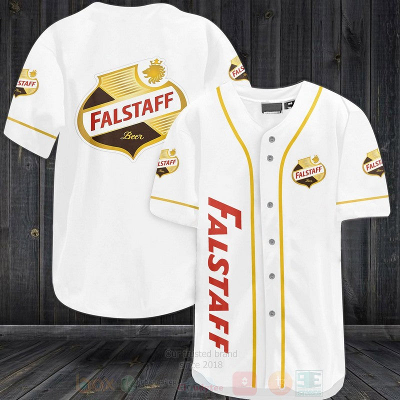 FASHION Falstaff Brewing Corporation Baseball Jerseys Botton Shirt