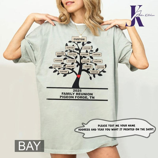 Family Reunion Shirts, Custom Family Reunion Shirt, Family Name Shirt, Family Shirts, Family Tree Shirt, Personalized Family T-Shirts