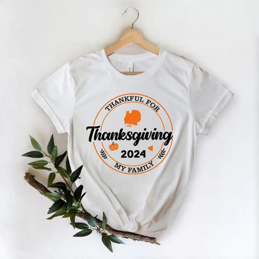 Family Thanksgiving 2024 Matching Shirt - Personalized Family Thanksgiving Dinner Shirt, Perfect for Pumpkin Season, Cozy Autumn Fall Family Shirt, Ideal for Holiday Gatherings and Celebrations
