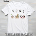 Famous Cartoon Dogs Friends TV Show Inspired Character Graphic T Shirt